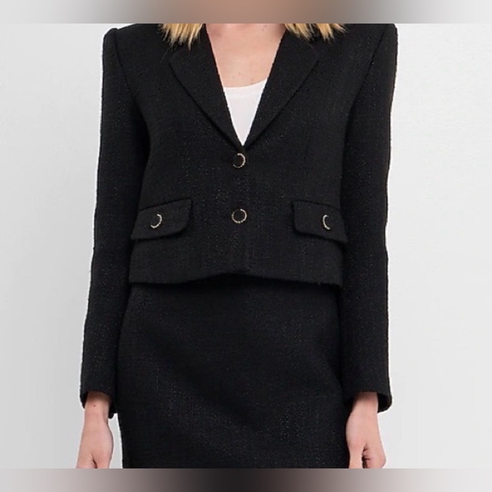 NWT Endless Rose Cropped Tweed Blazer